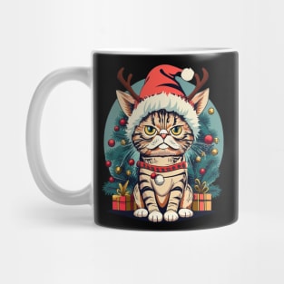 Grumpy Christmas Cat. Christmas Cat 2024 Mug